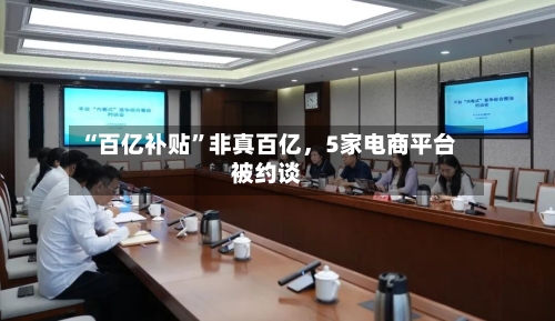 “百亿补贴	”非真百亿	，5家电商平台被约谈-第2张图片