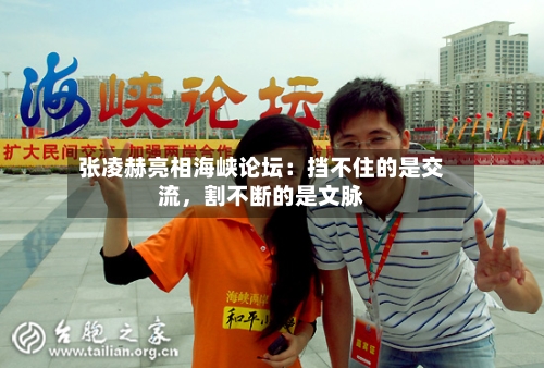 张凌赫亮相海峡论坛：挡不住的是交流，割不断的是文脉-第2张图片