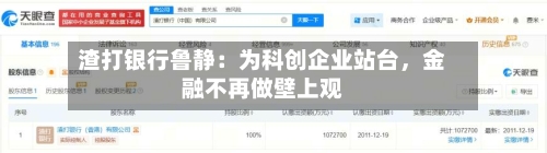渣打银行鲁静：为科创企业站台，金融不再做壁上观-第2张图片