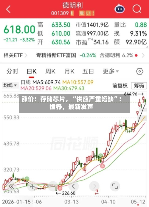 涨价！存储芯片	，“供应严重短缺”！世界投行，最新发声-第2张图片