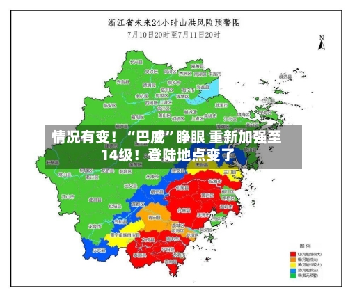情况有变!“巴威”睁眼 重新加强至14级!登陆地点变了