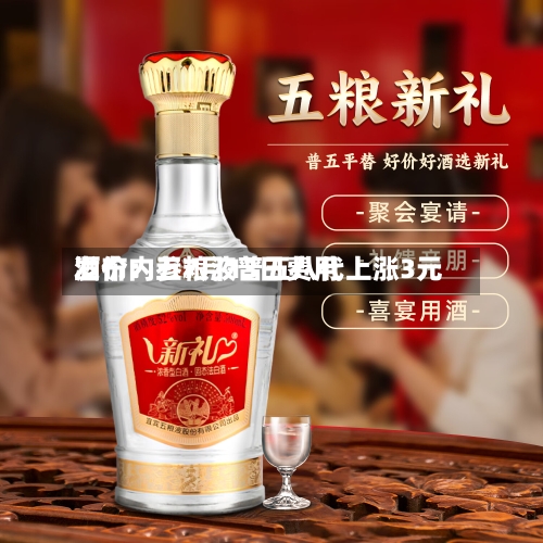 酒价内参7月13日费用
发布:五粮液普五八代上涨3元