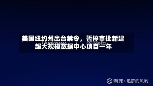 美国纽约州出台禁令	，暂停审批新建超大规模数据中心项目一年-第2张图片