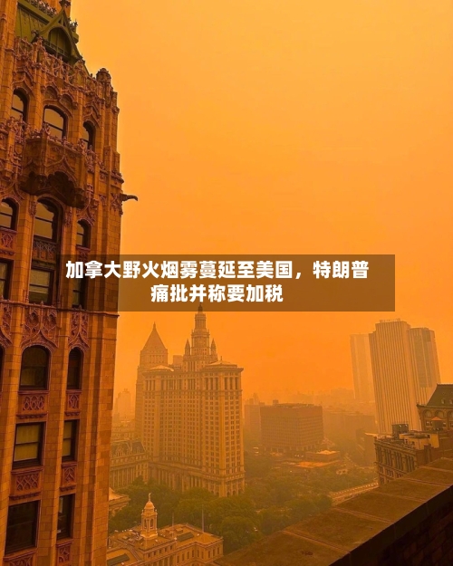 加拿大野火烟雾蔓延至美国,特朗普痛批并称要加税