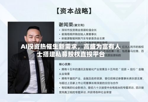 AI投资热催生新需求	，高盛为富有人士搭建私募股权直投平台-第1张图片