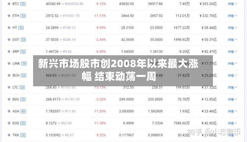新兴市场股市创2008年以来最大涨幅 结束动荡一周-第2张图片