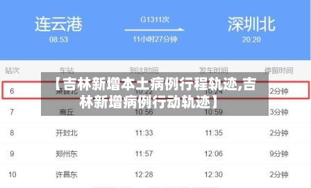 【吉林新增本土病例行程轨迹,吉林新增病例行动轨迹】-第2张图片