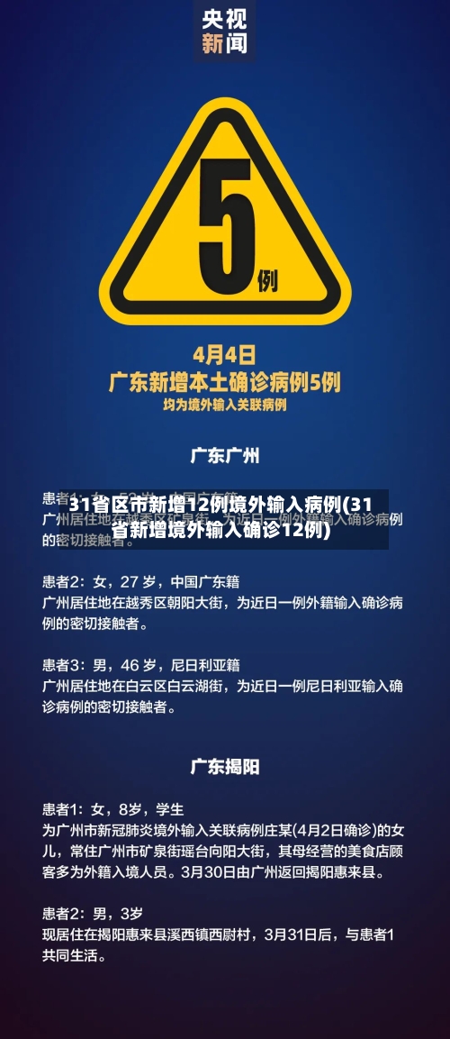 31省区市新增12例境外输入病例(31省新增境外输入确诊12例)-第3张图片