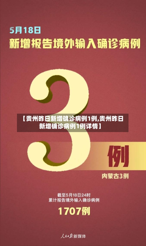 【贵州昨日新增确诊病例1例,贵州昨日新增确诊病例1例详情】-第2张图片