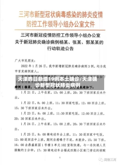 天津昨日新增19例本土确诊/天津确诊新型冠状肺炎病例-第2张图片