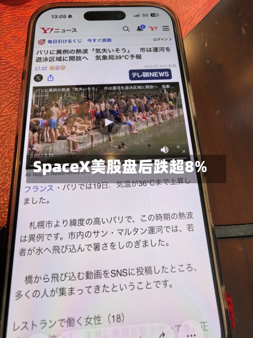 SpaceX美股盘后跌超8%