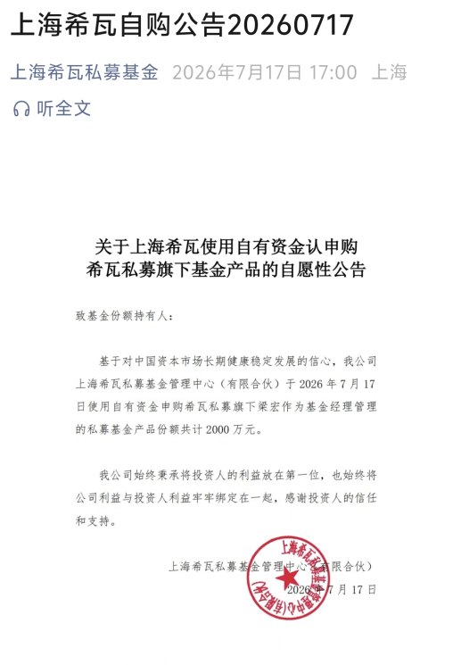 “越跌越买”！私募一边密集自购，一边连续三周加仓！“优质公司还有广阔空间	，仍然会是市场的主线”